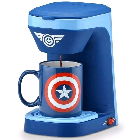Marvel Captain America 1-Cup Coffee Maker NEW - COMPLETE (Please See Pics ) - Picture 3 of 6